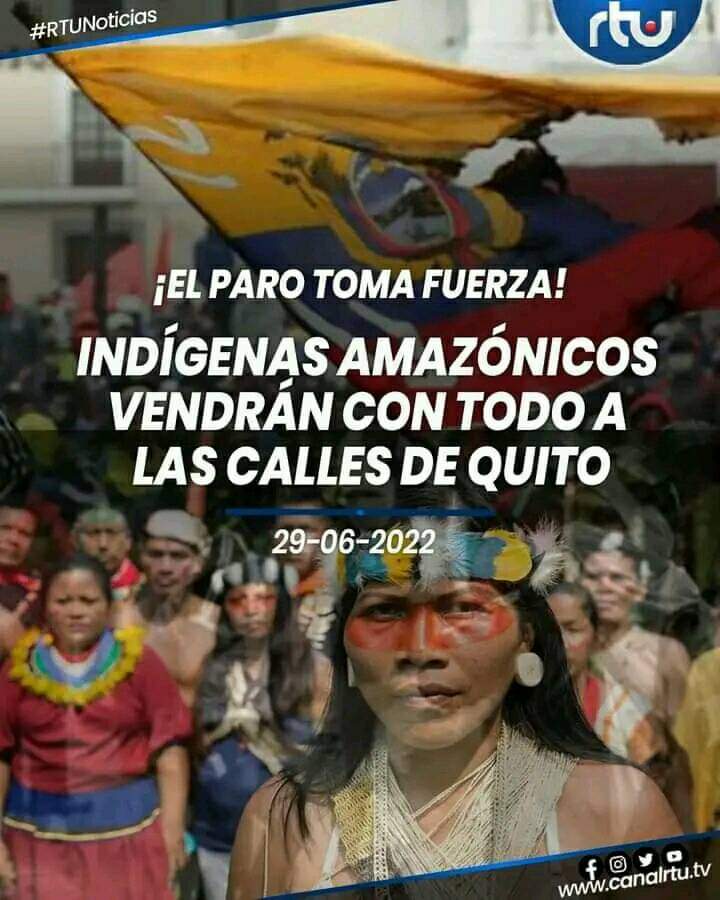 Ecuador: Indígenas amazónicos se suman al paro nacional