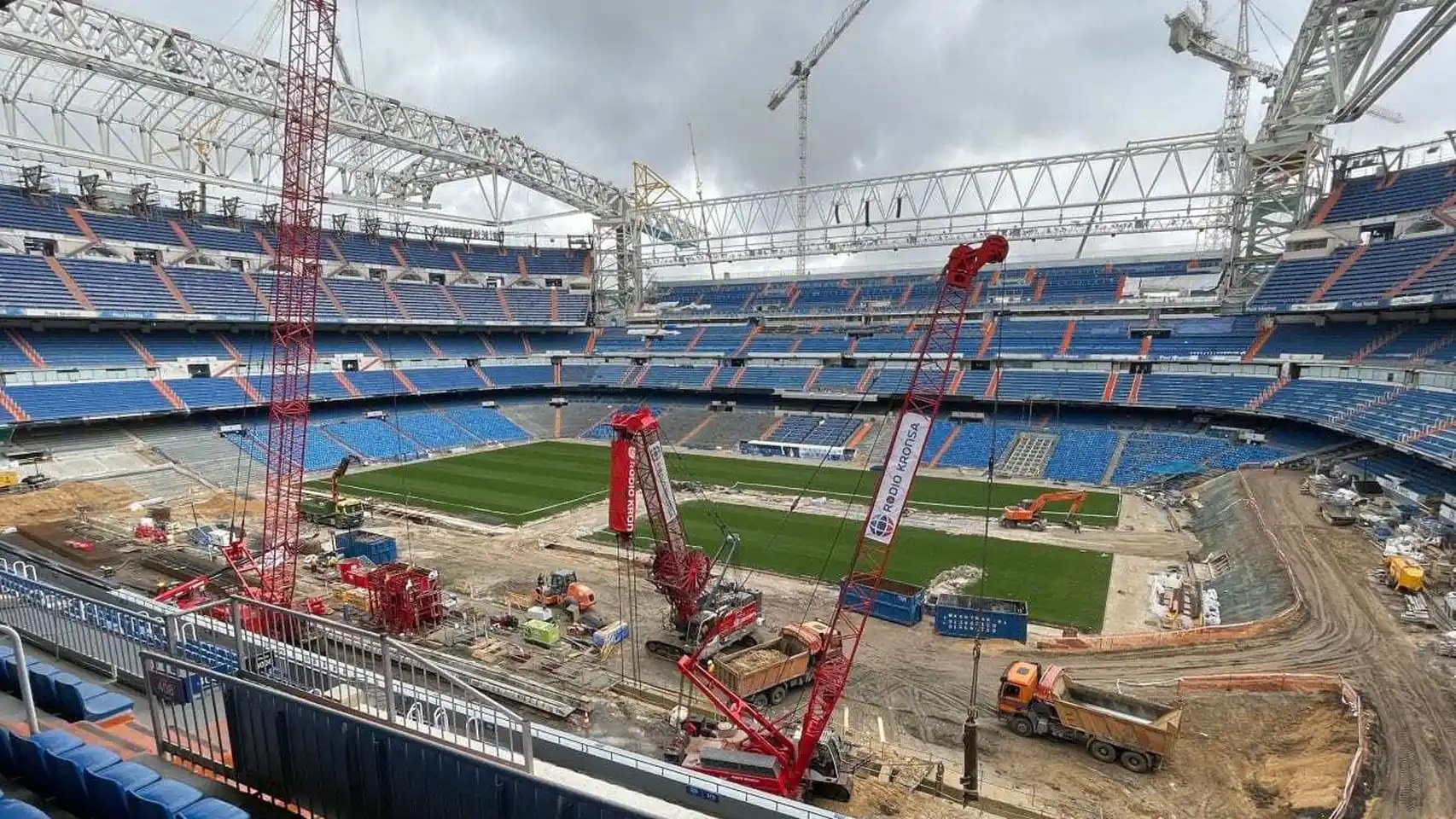 Avanza remodelación del Santiago Bernabéu