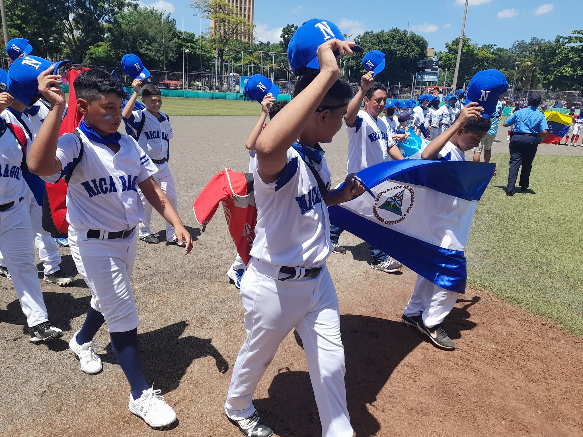 Doble victoria de la Selección B de Nicaragua en campeonato de Béisbol Infantil