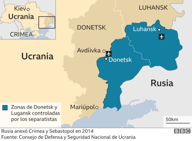 Lugansk y Donetsk votaran para formar parte de Rusia