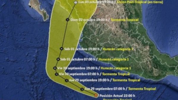 Tormenta tropical Orlene amenaza al Pacífico mexicano