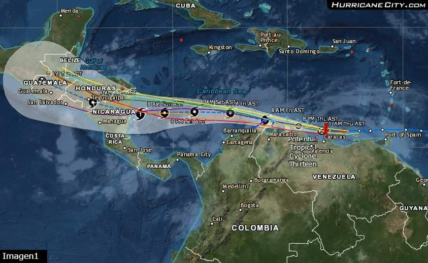 Posible entrada de huracán en territorio Nicaragüense