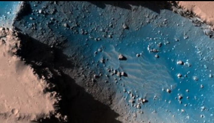 Descubren en Marte una cadena volcánica