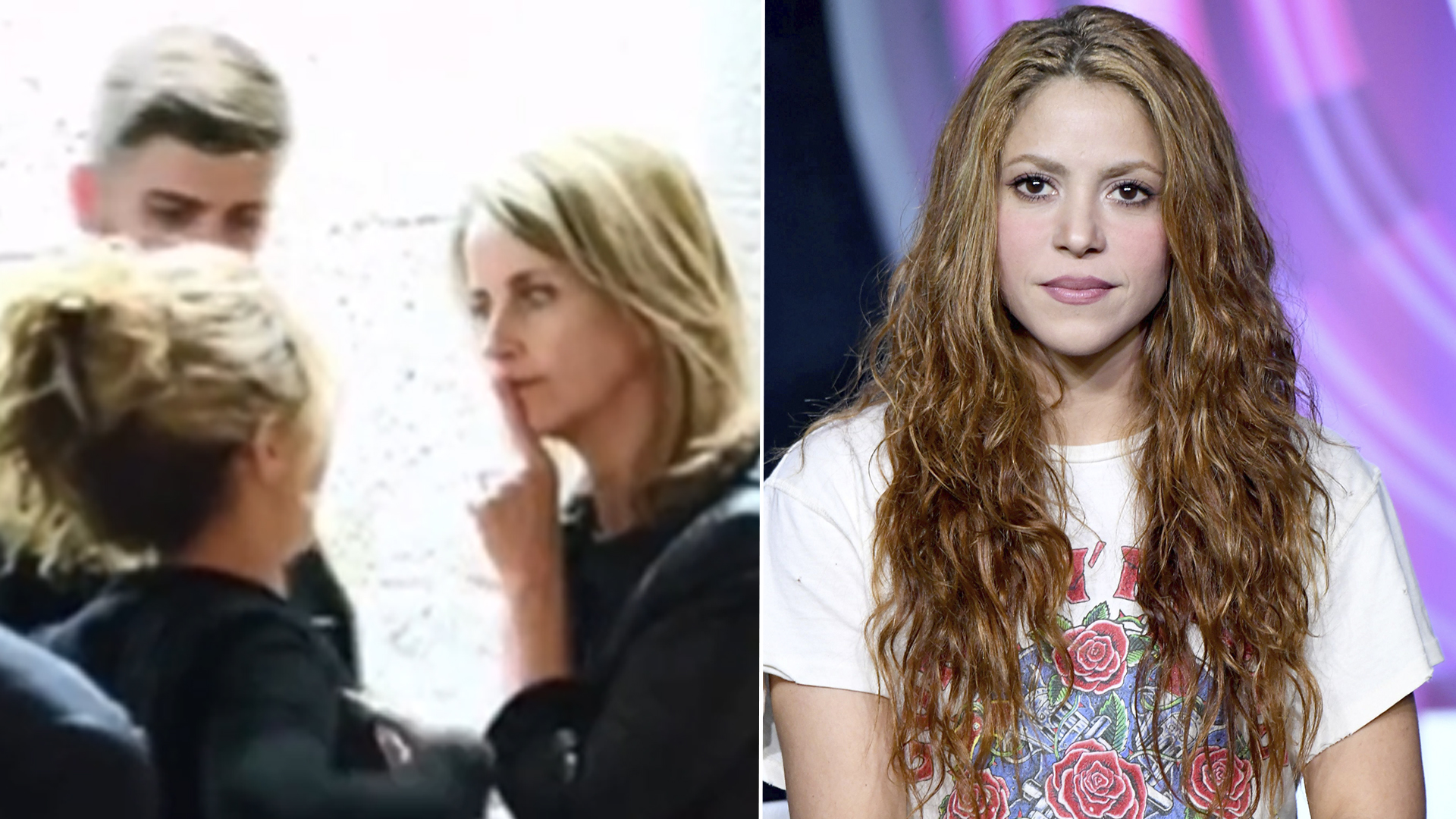 Aparece un video de la mamá de Piqué silenciando a Shakira