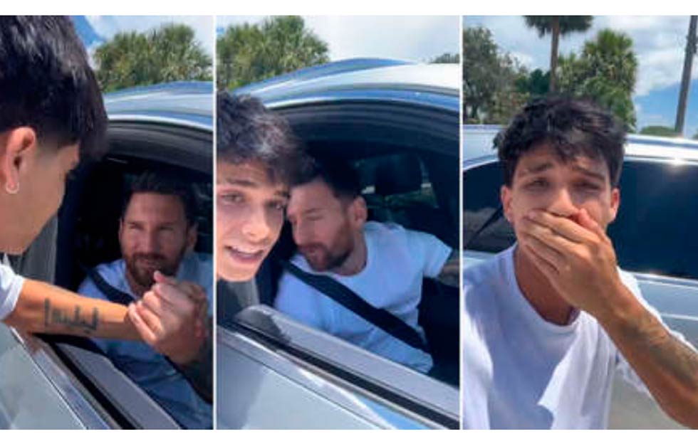 Joven pide un beso a Messi y la reacción del astro argentino se vuelve viral