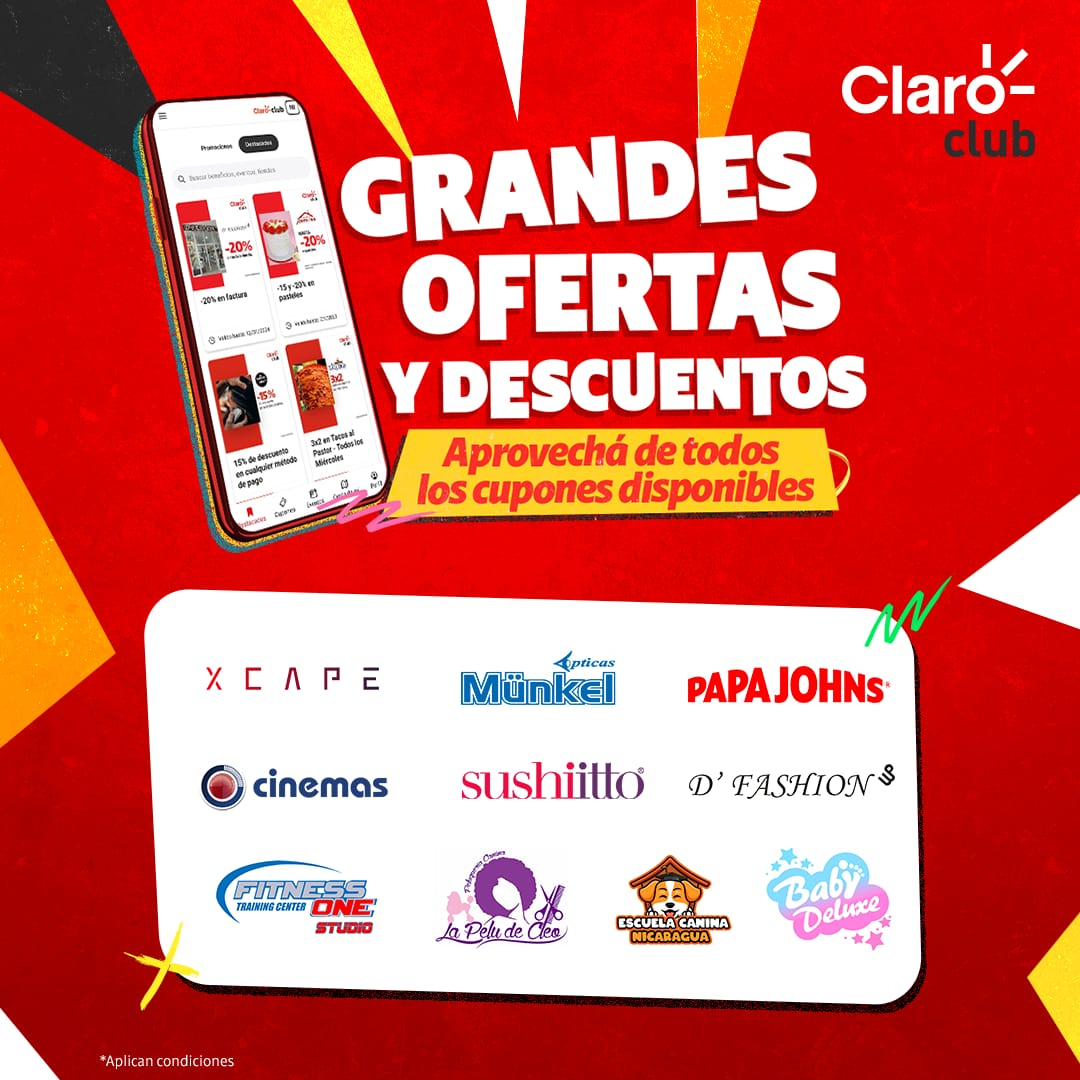 Mejores promociones con «Claro Club» en Nicaragua