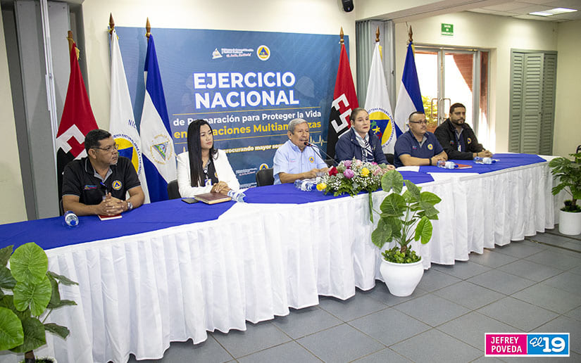 Nicaragua se prepara para el IV ejercicio nacional para la prevención, mitigación de desastres