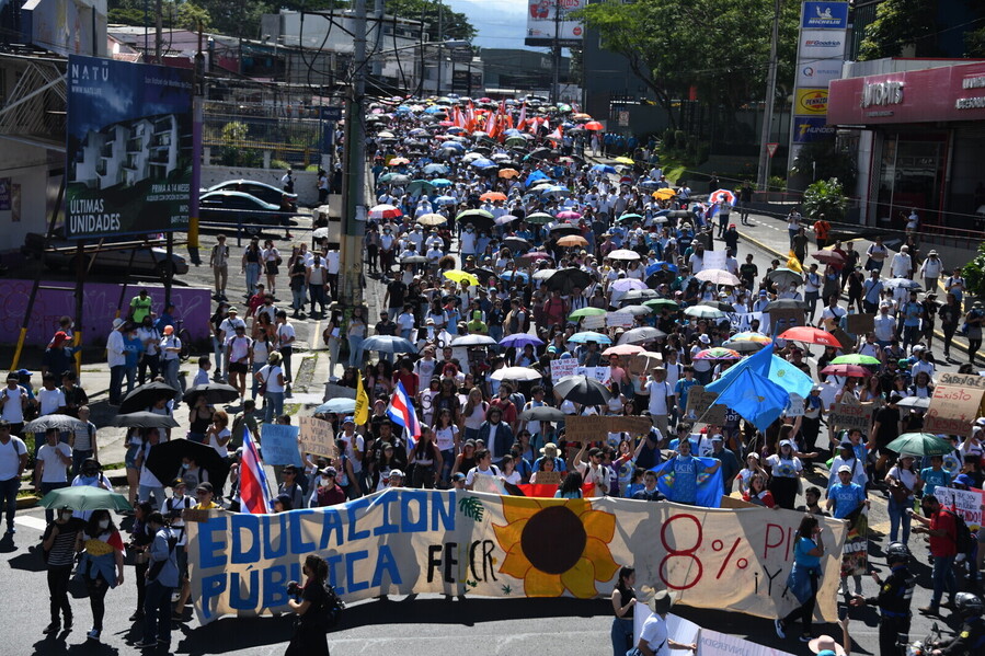 Universidades Públicas de Costa Rica convocan gran marcha en defensa de las inversiones en Educación